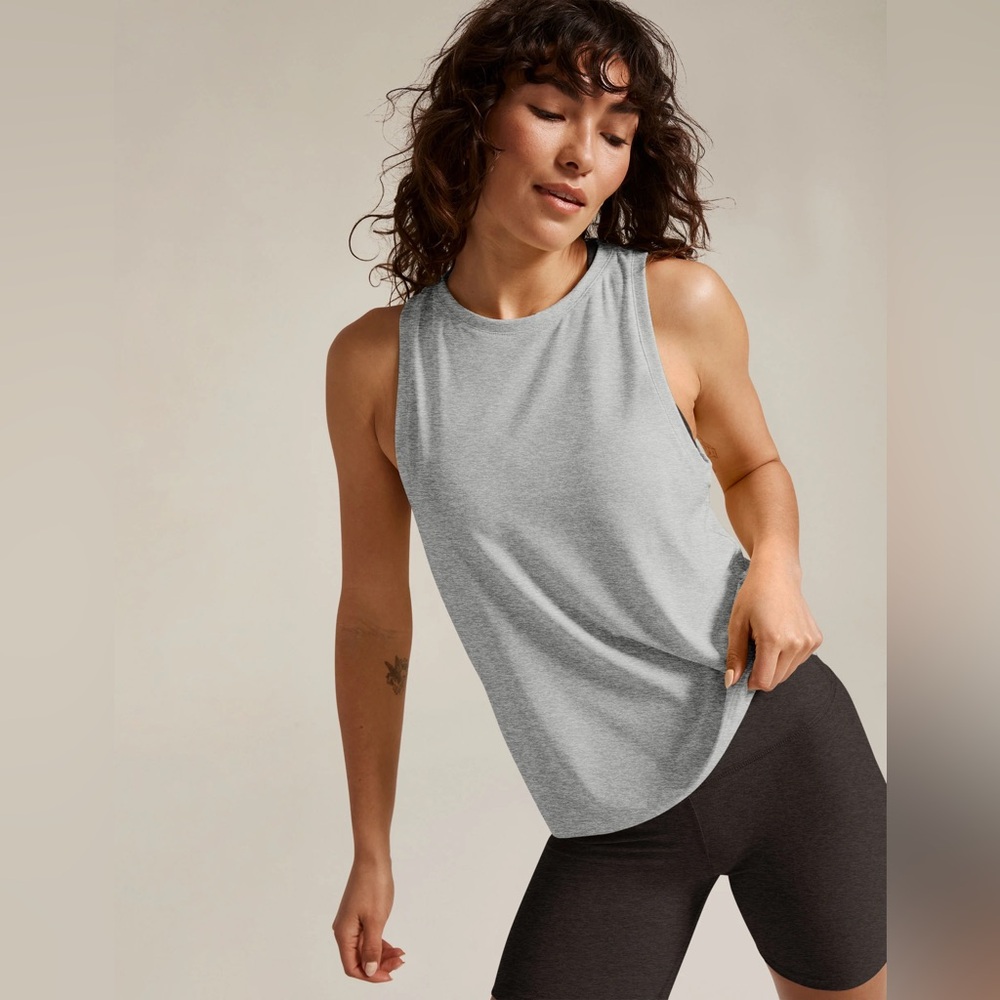 Beyond Yoga Featherweight Rebalance Tank Ultraviolet